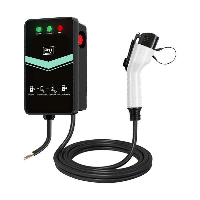 Tipo1 Plug 32A Plug and Charge Estação de carregamento de veículos elétricos montada na parede Smart Home