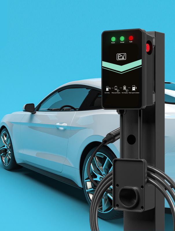 Tipo1 Plug 32A Plug and Charge Estação de carregamento de veículos elétricos montada na parede Smart Home