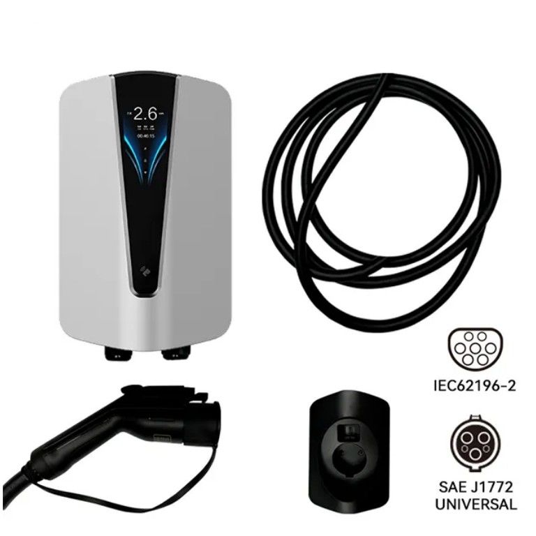Padrão Europeu 22V 7kw Carregador de Carro Montado na Parede Tipo 2 Ponto de Carregamento OEM ODM