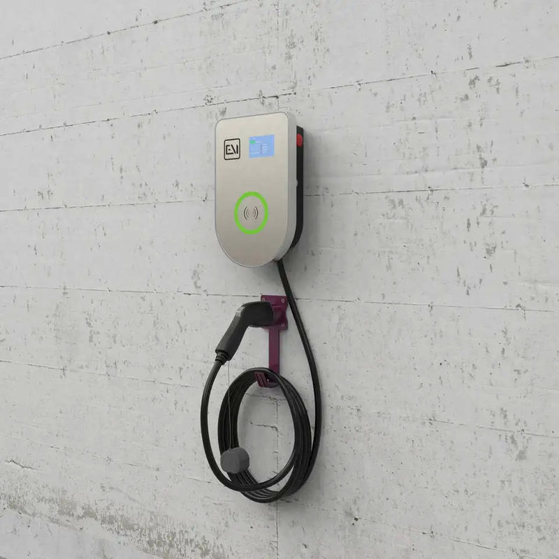 RFID Wall Boxer 7kw 32a Estação de Carregamento de Veículos Elétricos Montada na Parede Com Cabo de 5 metros