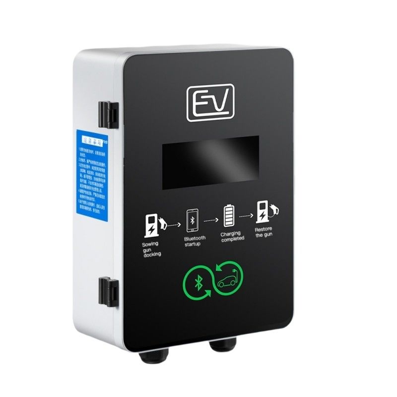 Estação de carregamento de veículos elétricos de 7 kW 3 fases de caixa elétrica rápida montada na parede Tipo 1 e Tipo 2