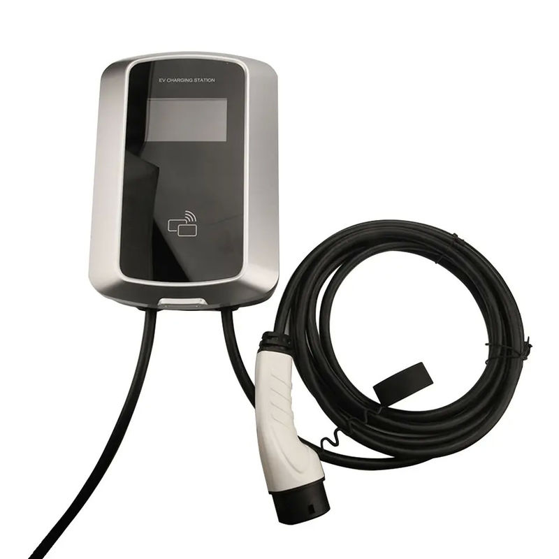 Estação de carregamento de veículos elétricos de 3 fases LCD montada na parede