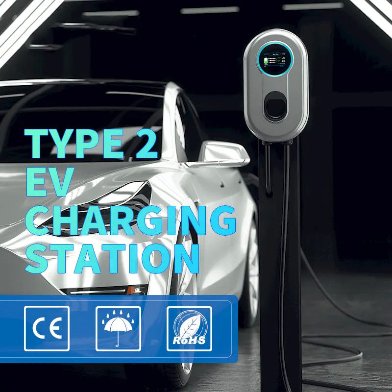 Estação de carregamento de veículos elétricos de tipo 2