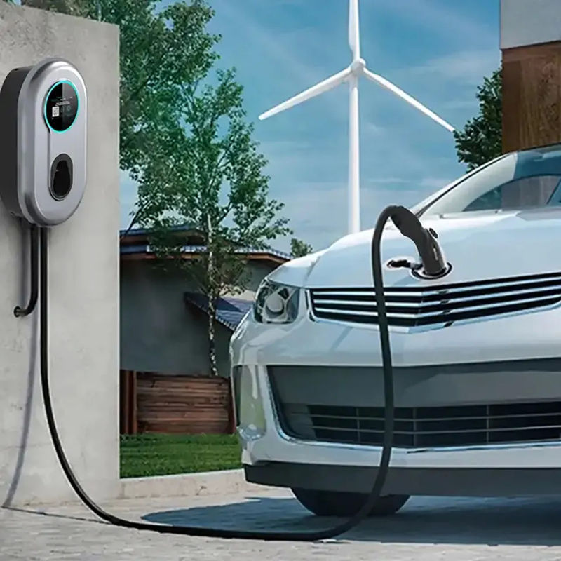 230V 400V Botão de Toque Portátil Nível 2 Carregador de Carro Elétrico