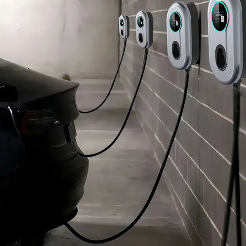 3 fases 400v Tipo 2 AC EV Carregador Wifi Carregamento Corrente ajustável
