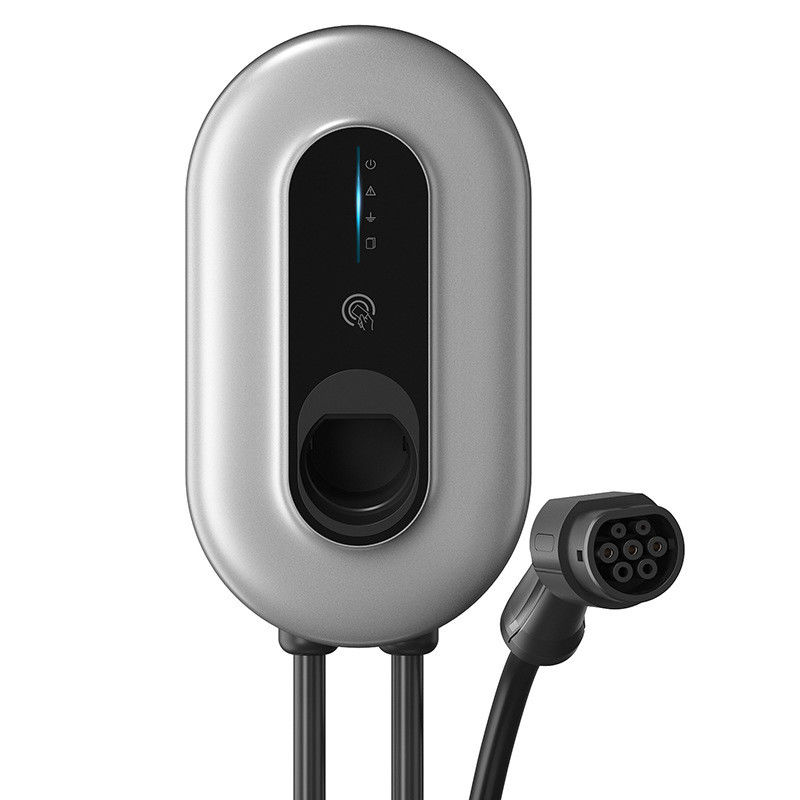 Swiping o tipo de cartão - 2 casa do carregador de EV 22kw com indicador do diodo emissor de luz