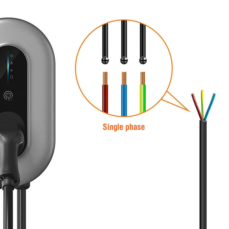 Wifi Connective IP65 Carregador EV portátil Tipo 2 com cabo de 5m