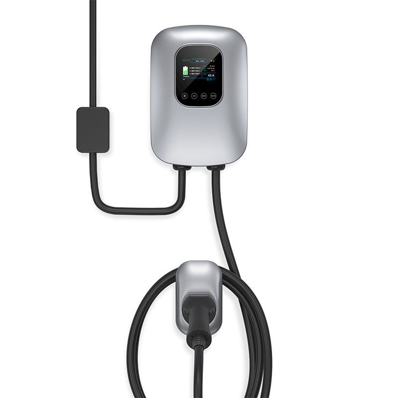 7.4 metros Cable Column Montado 11kw Carregador de veículos domésticos Tipo 1 com cartão RFID