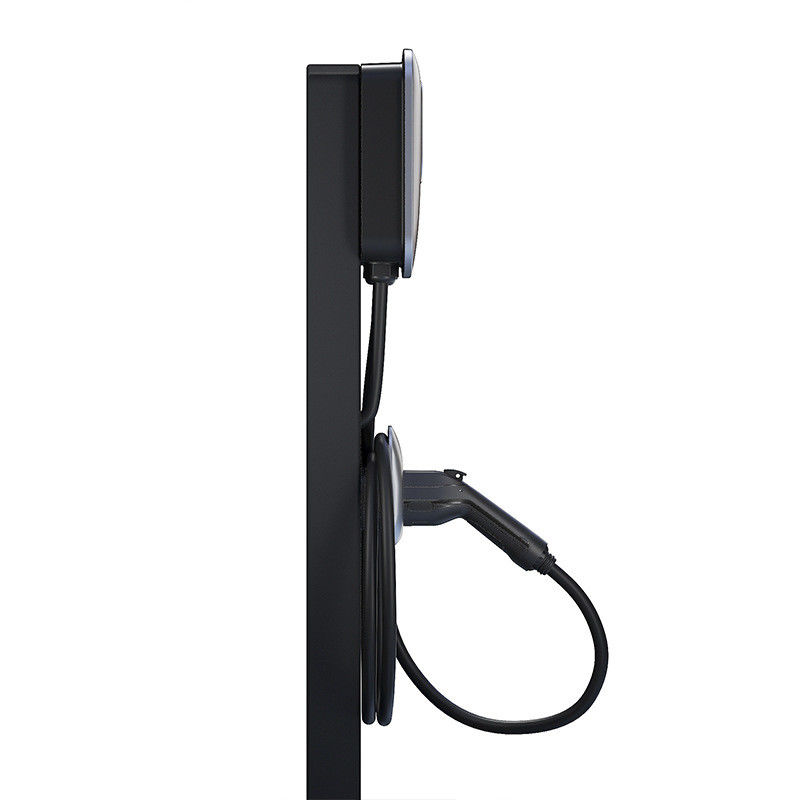 7.4 metros Cable Column Montado 11kw Carregador de veículos domésticos Tipo 1 com cartão RFID