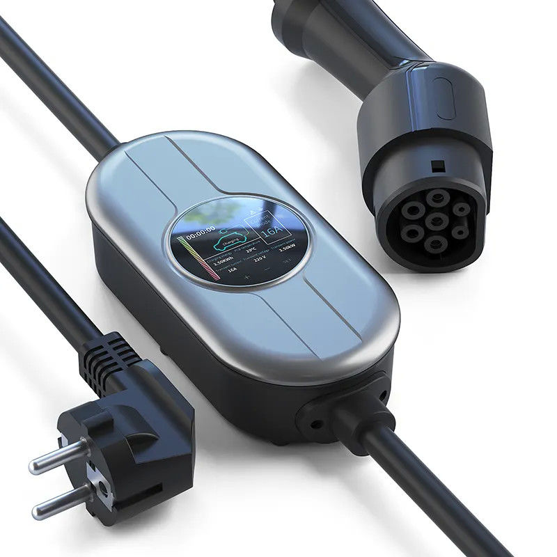 SAE J1772 Estação de carregamento de veículos elétricos portáteis de enxaguante Modo 2 Carregador de veículos elétricos CE FCC