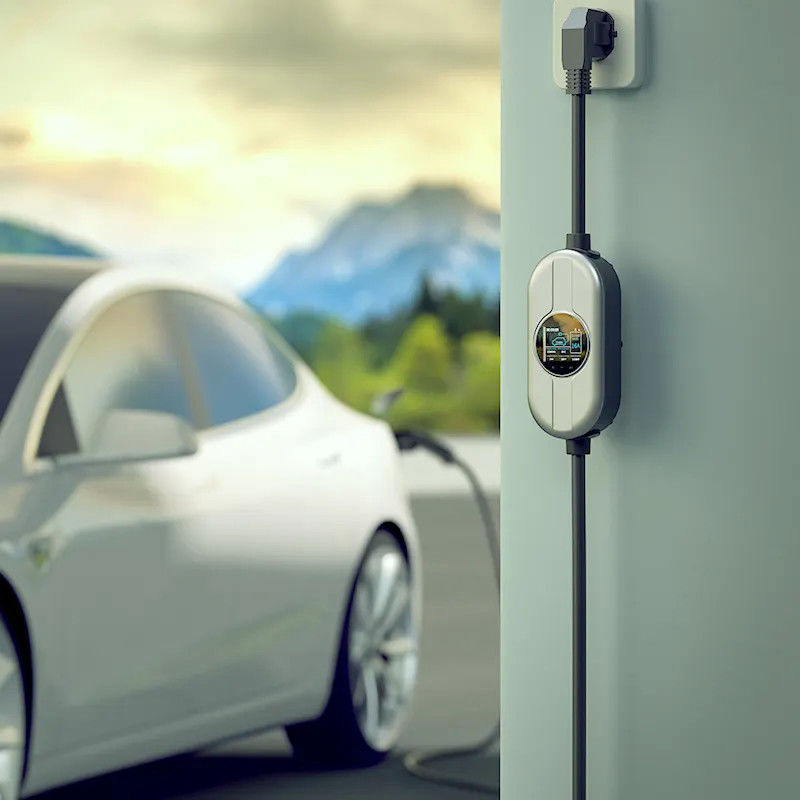 carregador portátil da estação de carregamento EV do cabo EV de 5m ou de 7.4m 1 C.A. 230V da fase