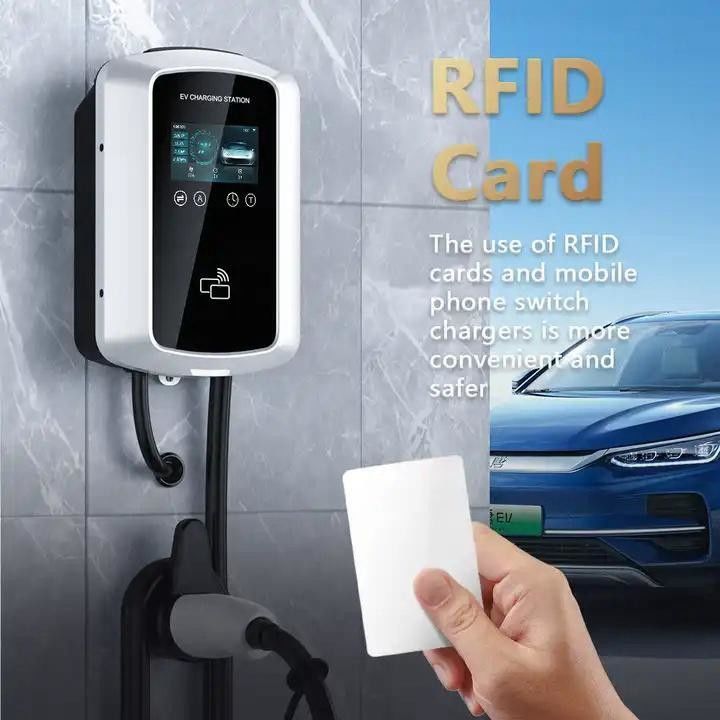 Carregador de veículos elétricos de nível 2 montado em coluna de 11 kW 32A Tipo 2 com certificado CE