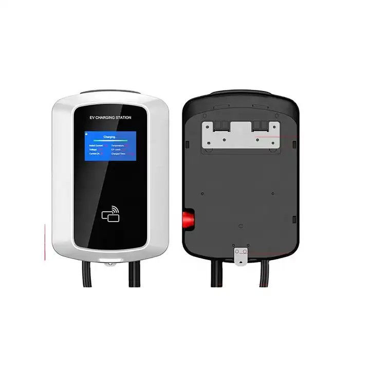 Carregador de tipo 2 de 3 fases montado na parede para veículos elétricos para uso doméstico e comercial