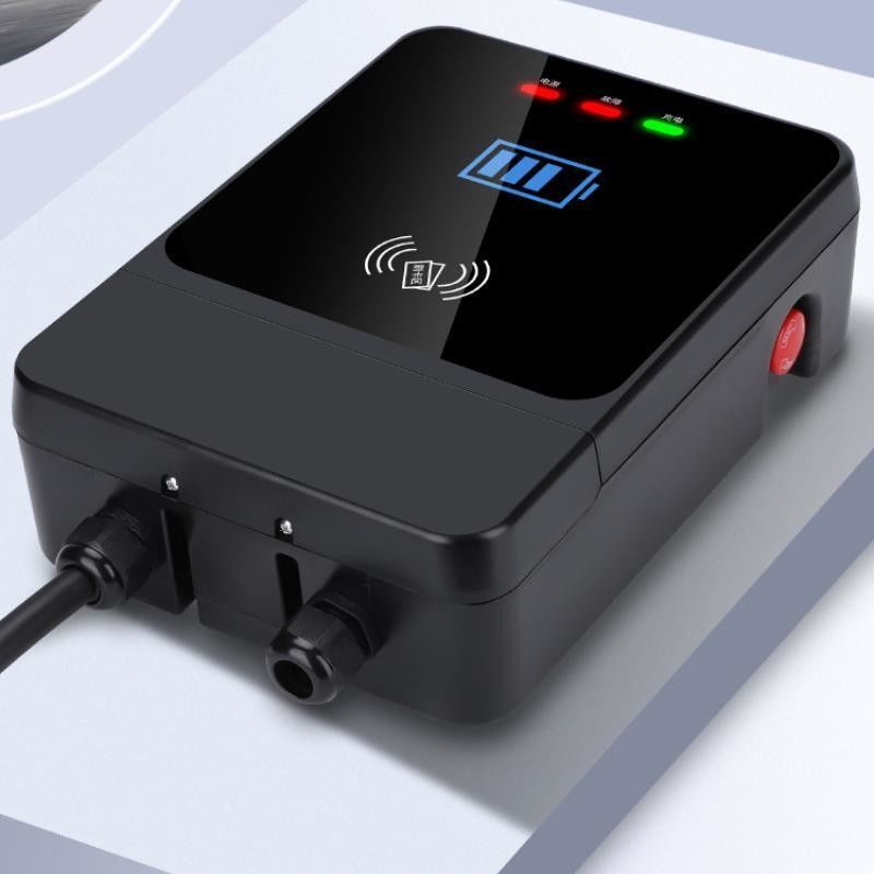 GBT 7kw Single Gun 4,3 polegadas tela 220V Wall EV carregador com botão de emergência