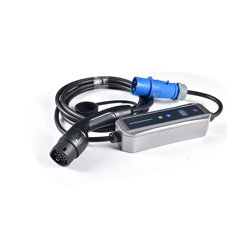 Tipo 2 Cores personalizadas 22kw Carregador portátil AC EV com tela OLED