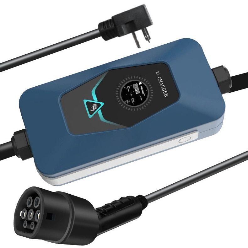 Padrão Europeu 16A App Control Carregador portátil AC EV para a maioria dos carros EV